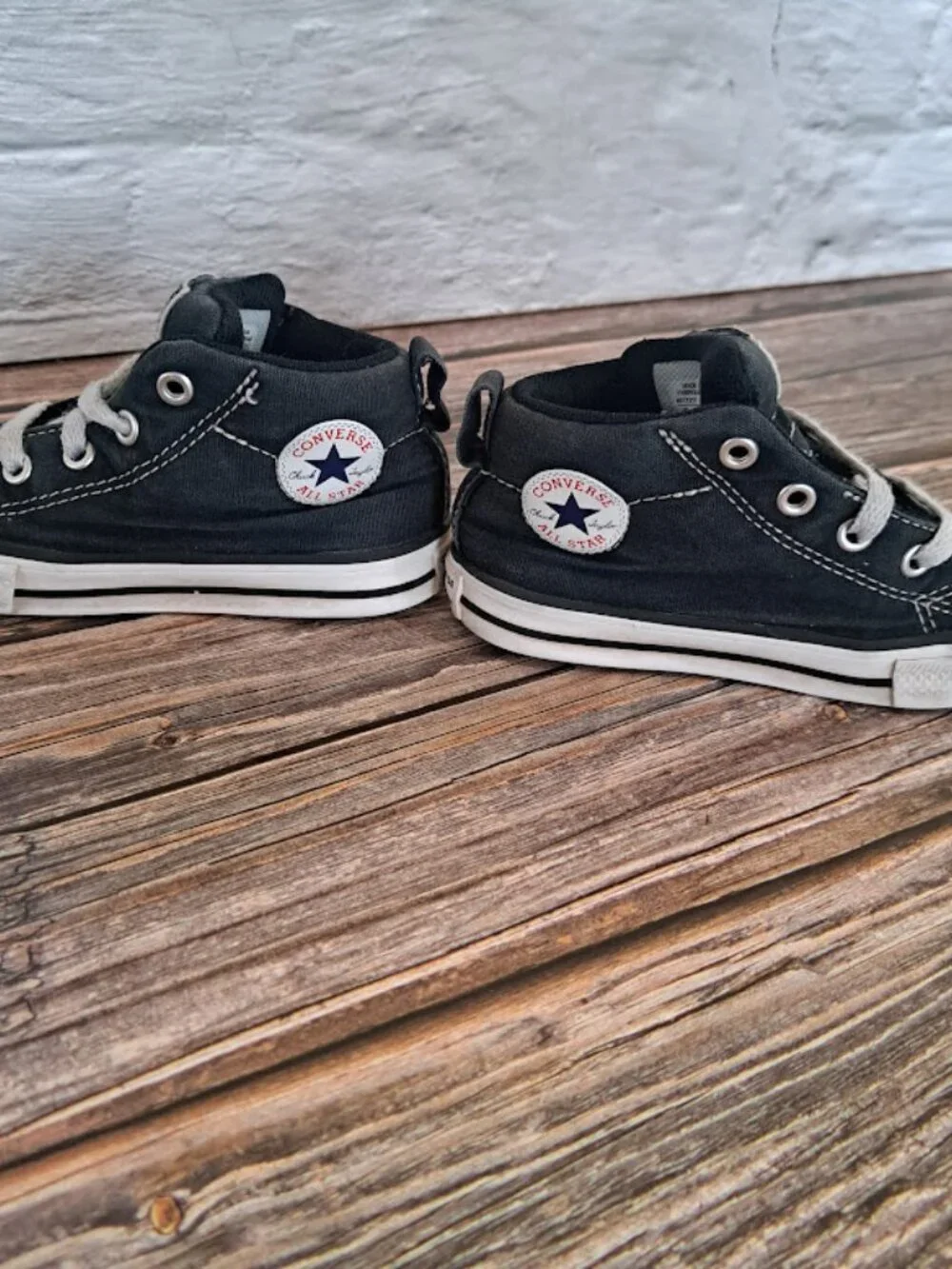 Toddler Converse‎ high tops sz child 7 blue and white converse all stars